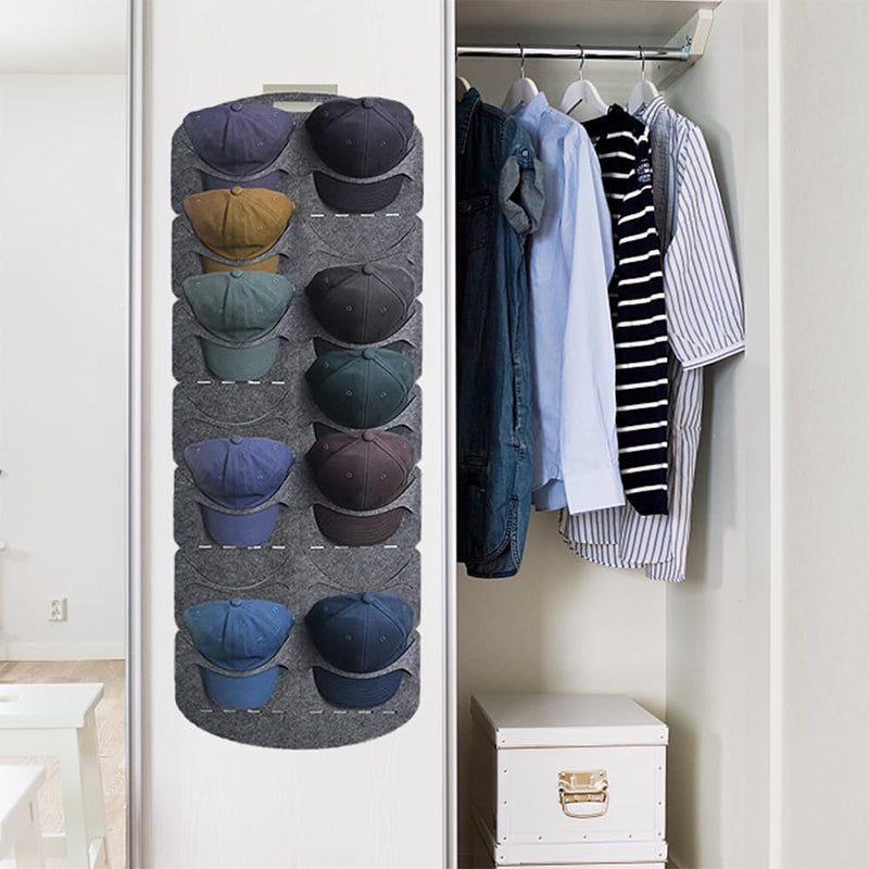 Hängande Multi-Pocket Hat Organizer Hållare