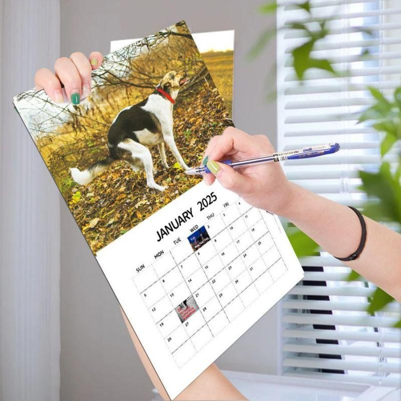 2025 Dogs Pooping in Beautiful Places Calendar