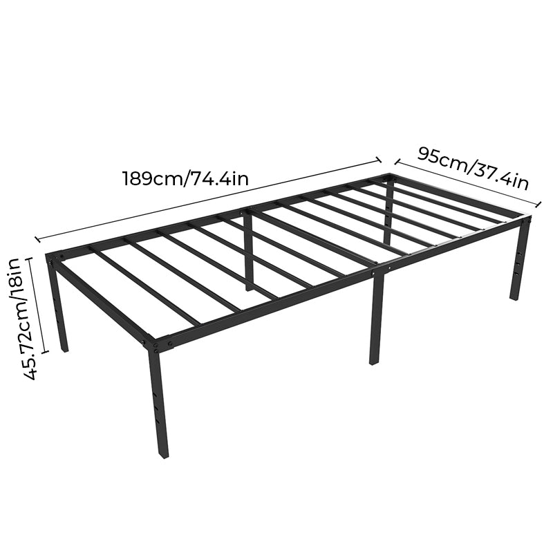 Assembled iron bed