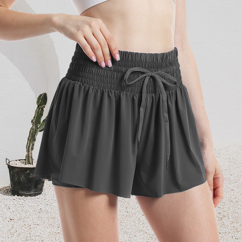 Women's Casual High-Waist Drawstring Athletic Shorts