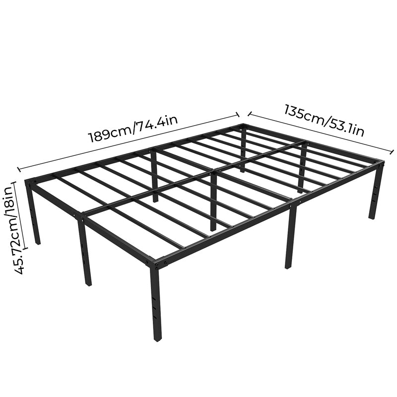 Assembled iron bed