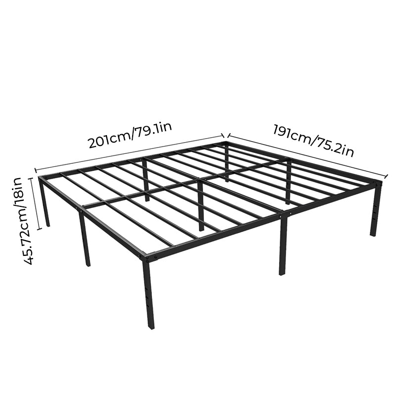 Assembled iron bed