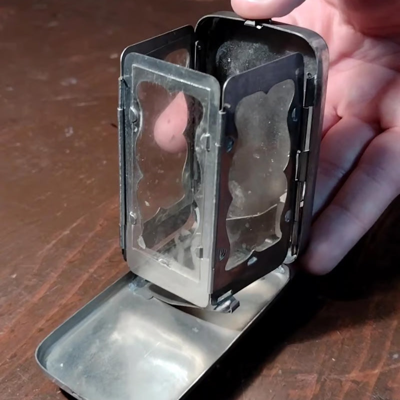 Folding pocket candle lantern