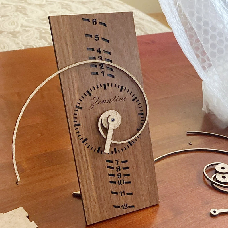 Handcrafted Fibonacci Spiral Clock