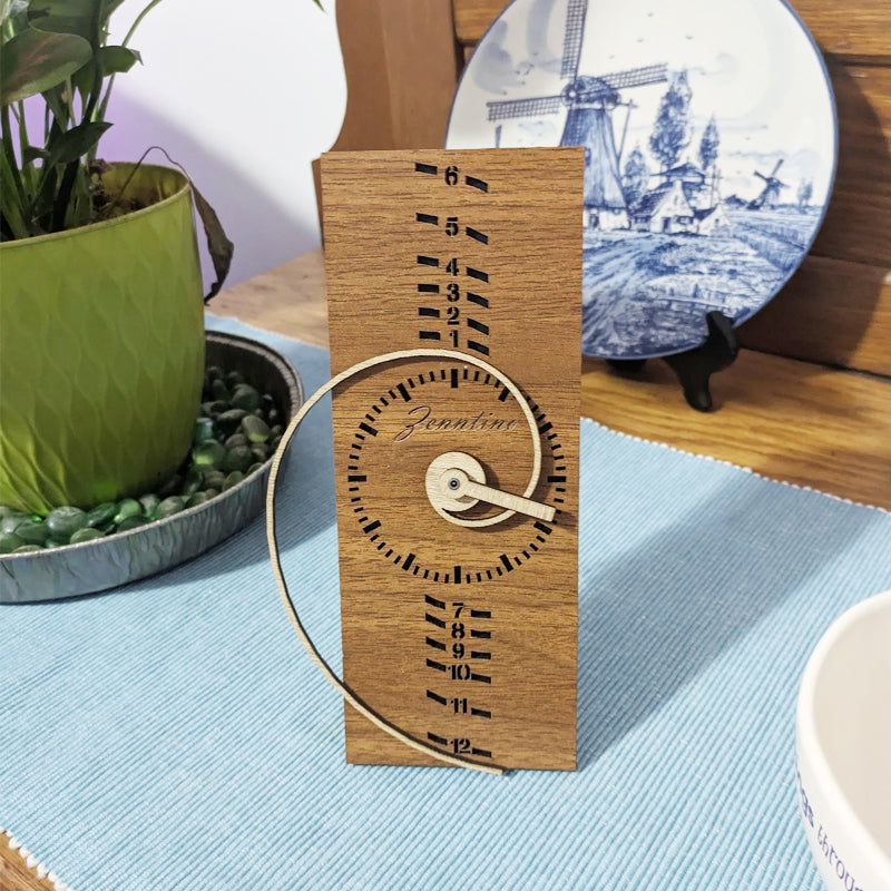 Handcrafted Fibonacci Spiral Clock