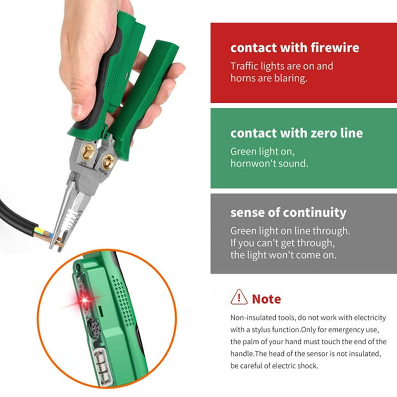 8-in-1 Heavy Duty Wire Stripper Pliers with Voltage Test