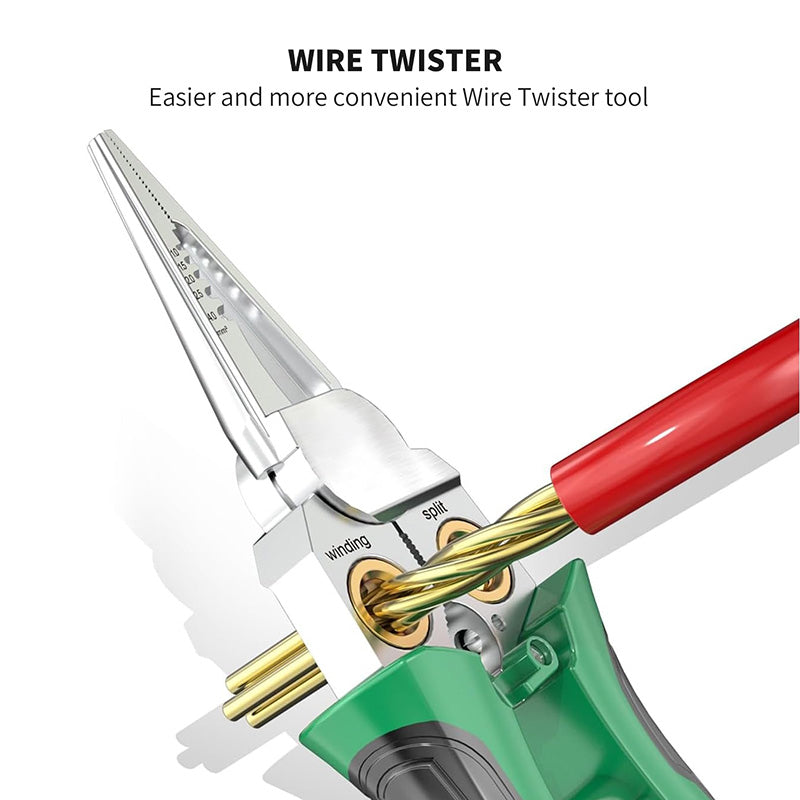 8-in-1 Heavy Duty Wire Stripper Pliers with Voltage Test