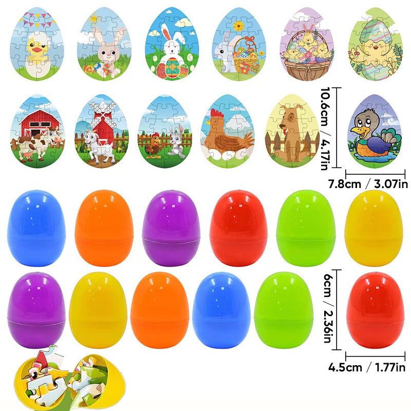 Prefilled Easter Eggs with Toys and Stickers for Egg Hunts