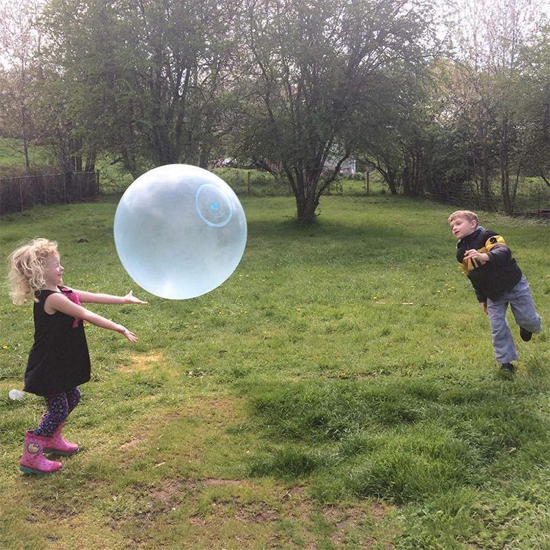 Rivtålig uppblåsbar bubbelboll