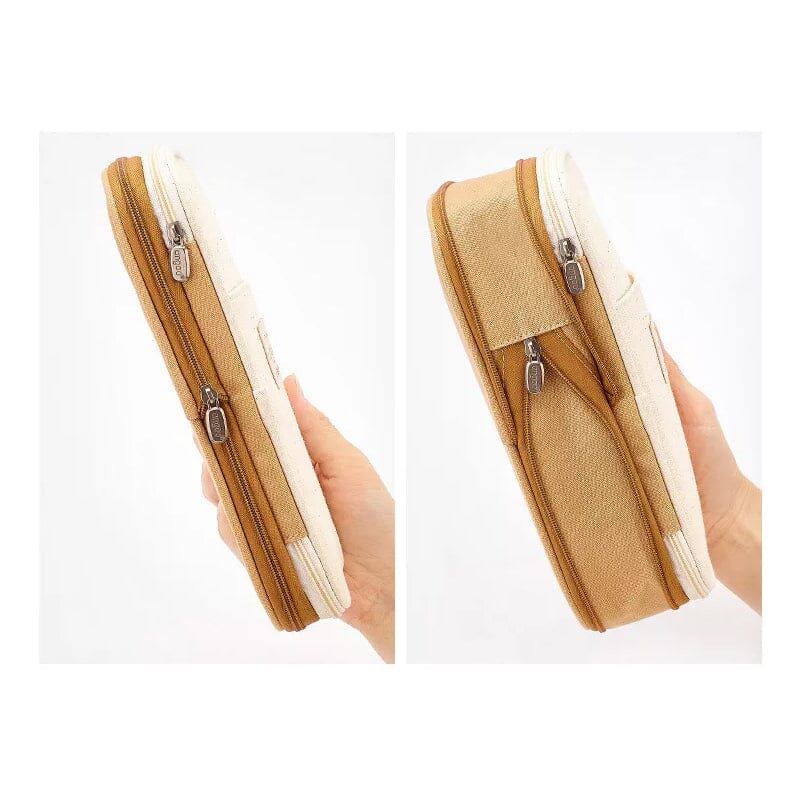 Large Capacity Pencil Case With Zipper