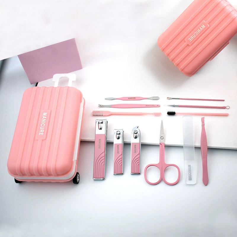 12 pcs Nail Care Kit with Mini Travel Case