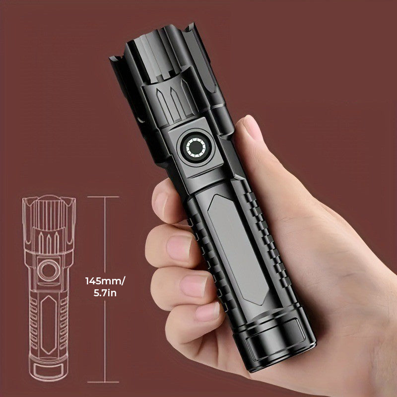 Portable USB Rechargeable Powerful Flashlight