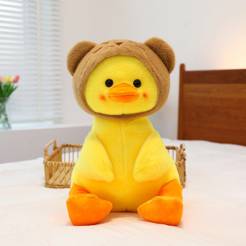 Cartoon Yellow Duck Stuffed Animal