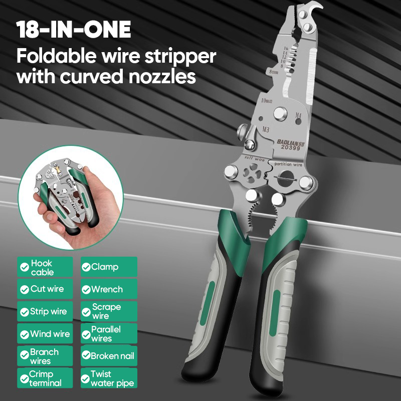 18 in 1 Foldable Wire Stripper