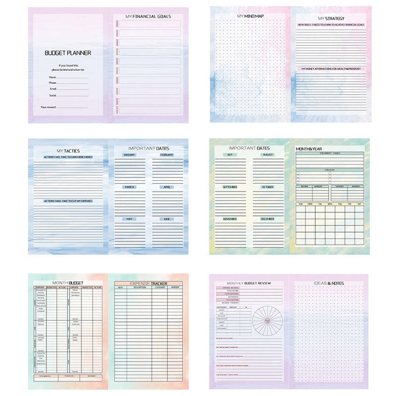 Budget Planner Notebook (With 8 Planning Stickers)