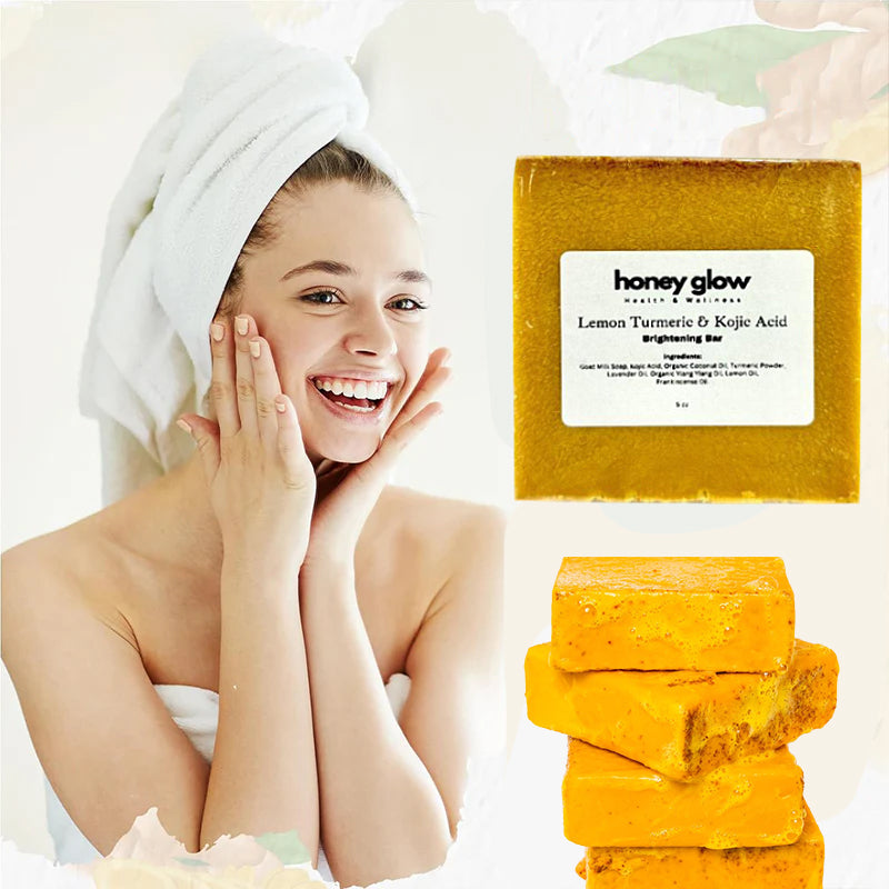 Lemon Turmeric Kojic Acid Brightening Soap