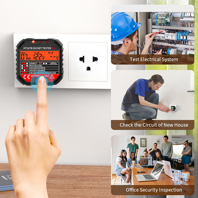 Receptacle Detector with LCD Display