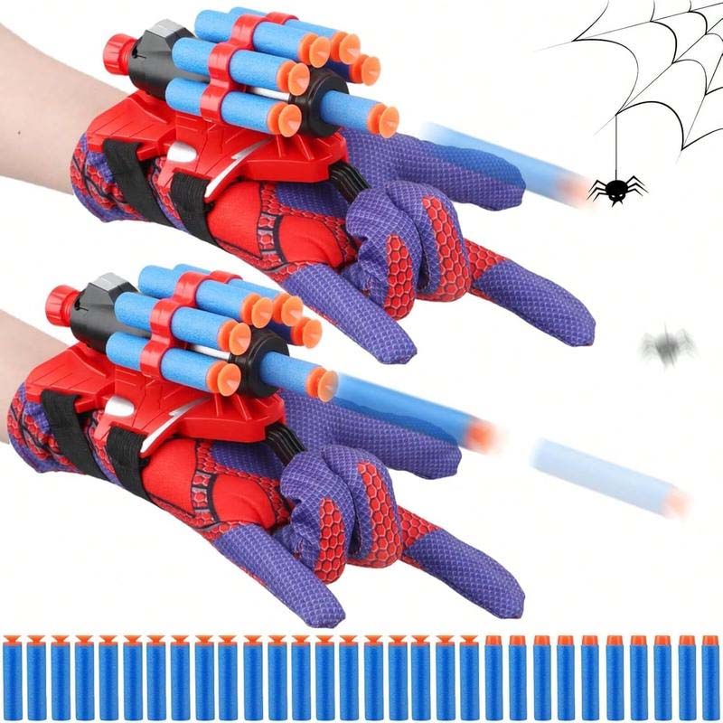 Web Shooters Toy, Toy for Young, Web Slinger Toys with Spider Glove Launcher, Toys for Young Men's Birthday Gifts