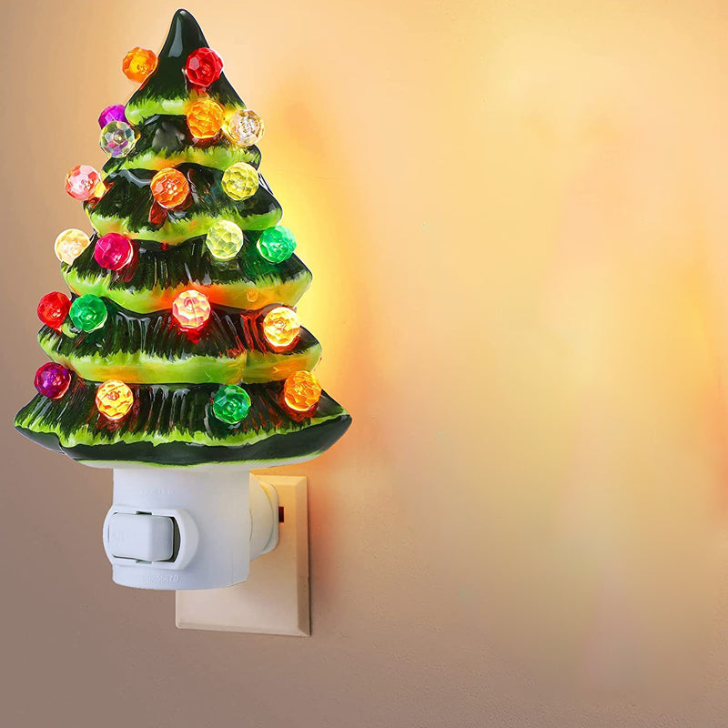 Ceramic Christmas Tree Night Light