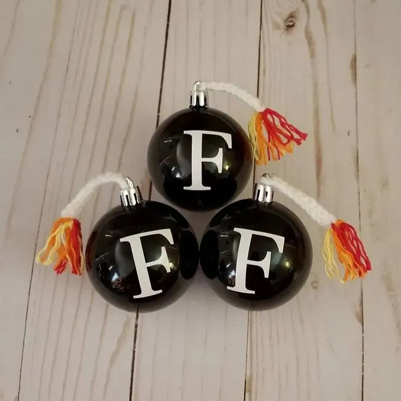 Funny F-Bomb Christmas Ornament