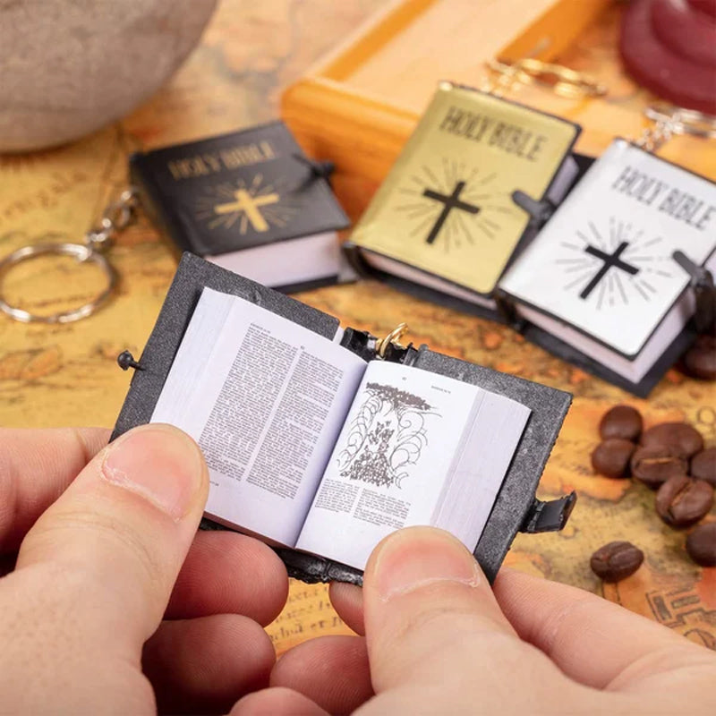 Mini Bible Keychain Pendant