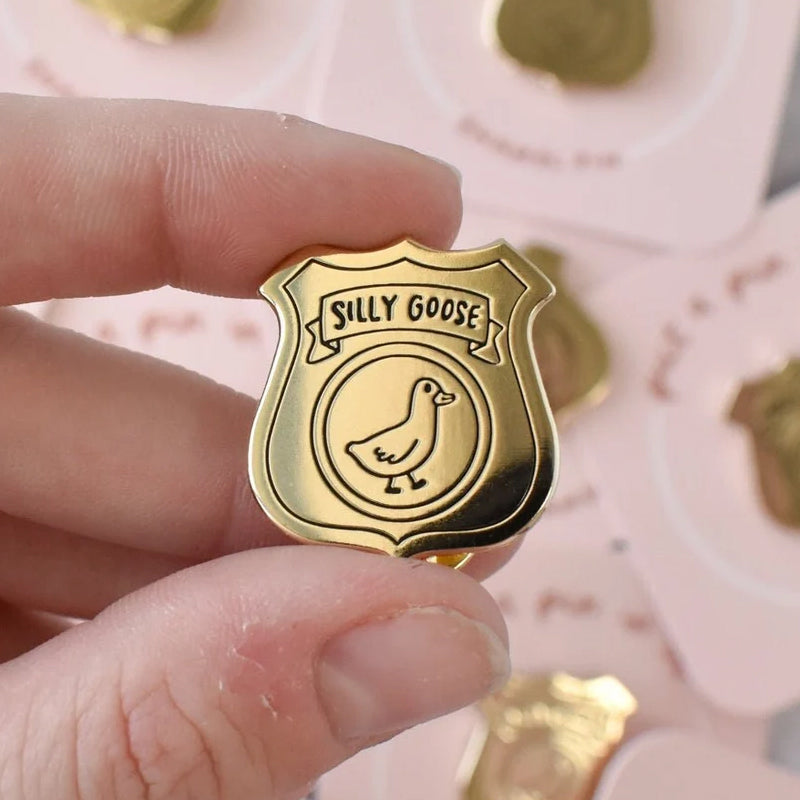 Silly Goose Badge Pin