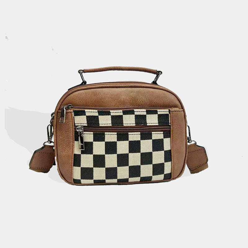 Checkerboard Crossbody Bag