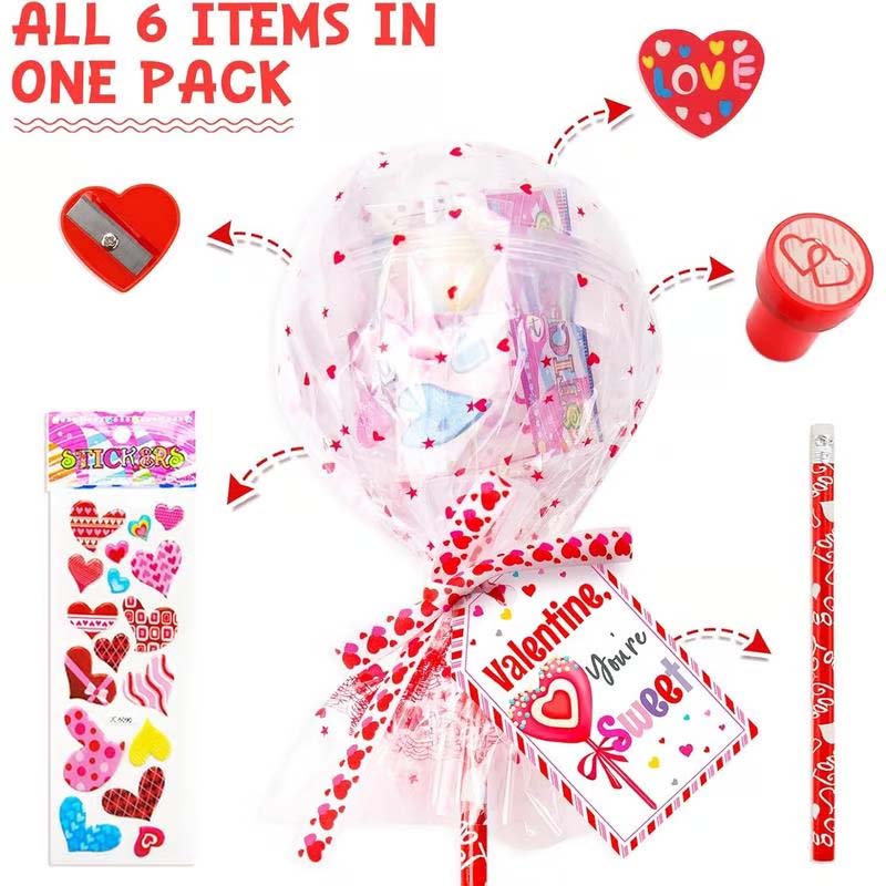 24 Pack Giant Lollipop-Shaped Stationery Set