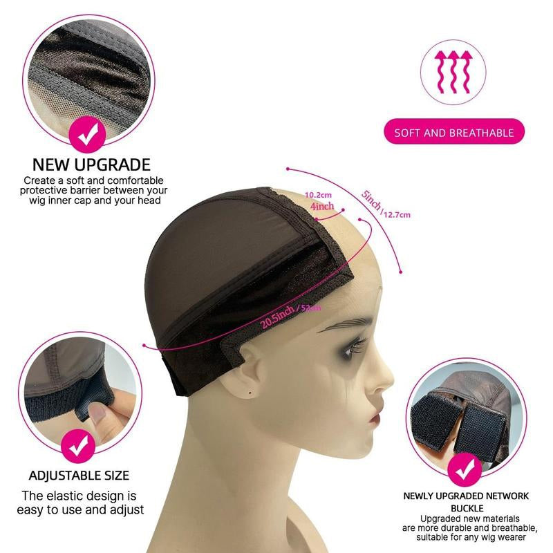 Wig Cap with Grip Band for Keeping Wigs in Place