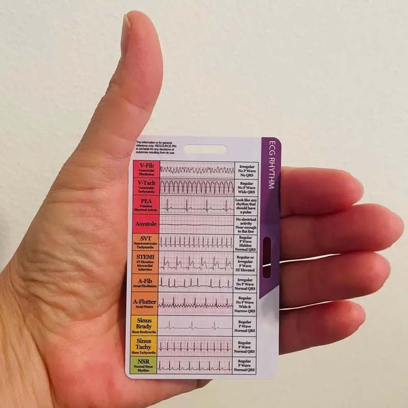 ECG/EKG Rhythm Pocket Card