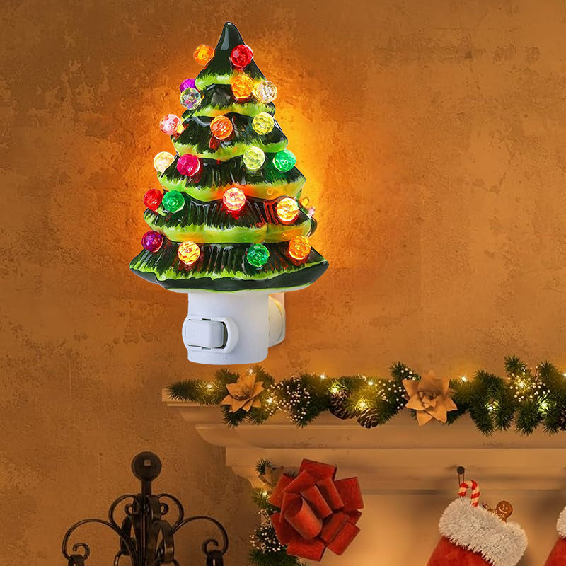 Ceramic Christmas Tree Night Light