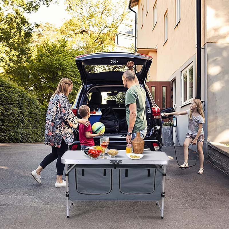 Folding Camping Table with Storage