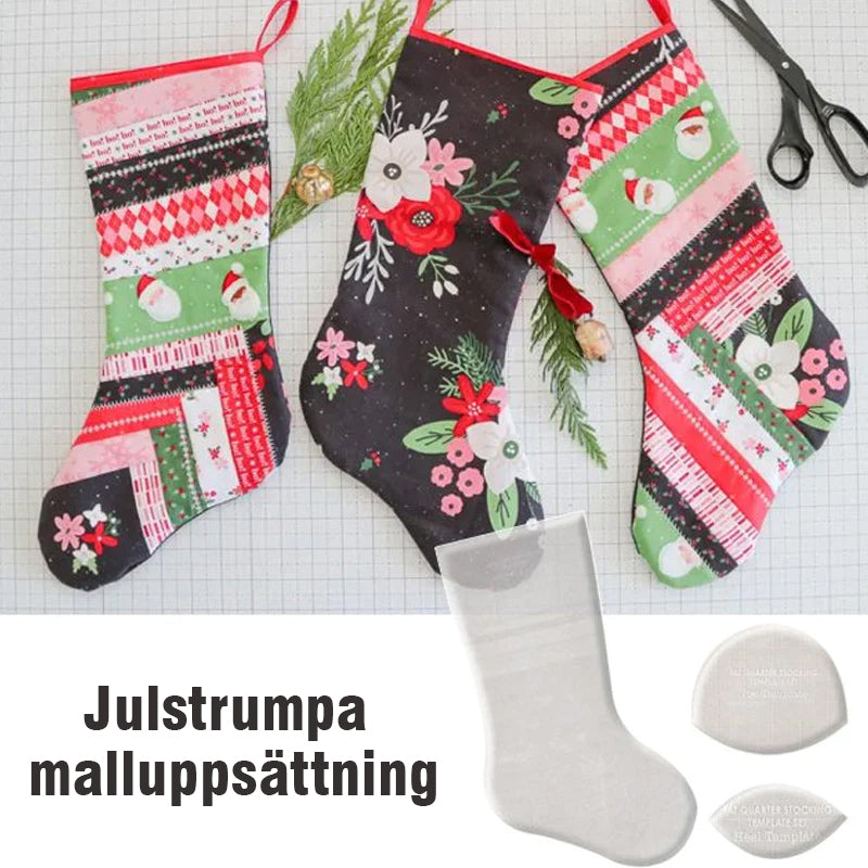 Handgjorda julstrumpa malluppsättning