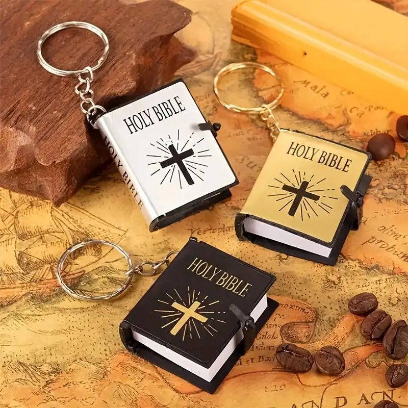 Mini Bible Keychain Pendant