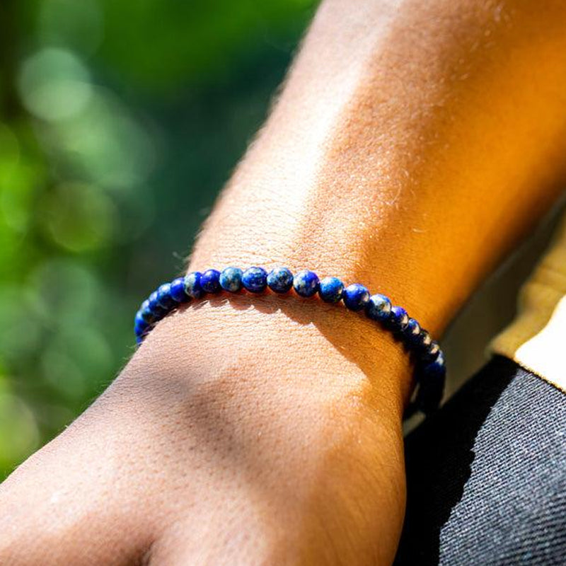 Lapis Lazuli Bead Bracelet