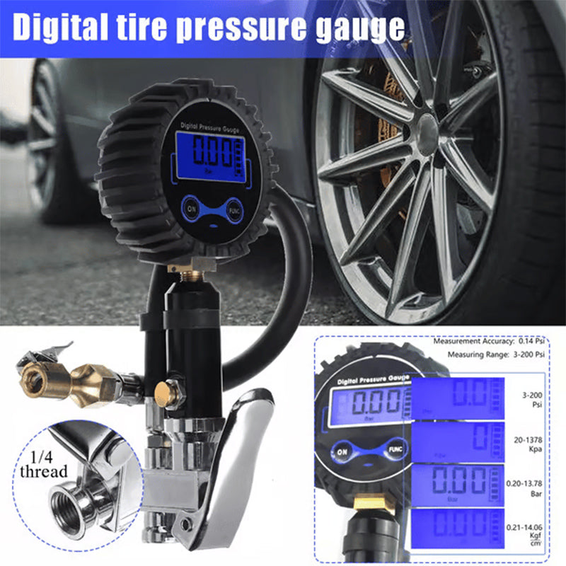 Digital Tire Inflator with Pressure Gauge