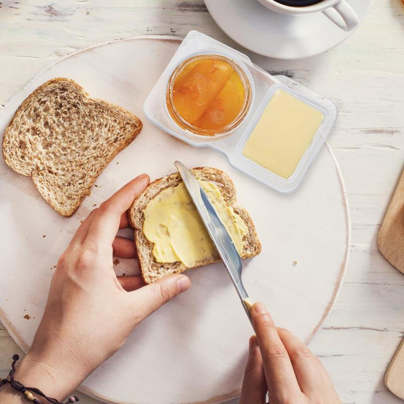 Reusable Snack Container with Lid (2 compartments)