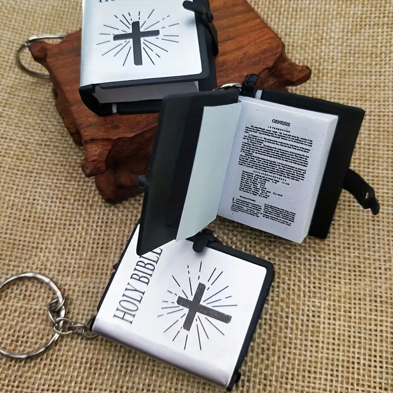 Mini Bible Keychain Pendant