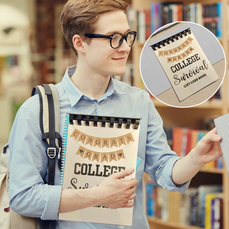 👩‍🎓🎁College Survival Gift Card Book