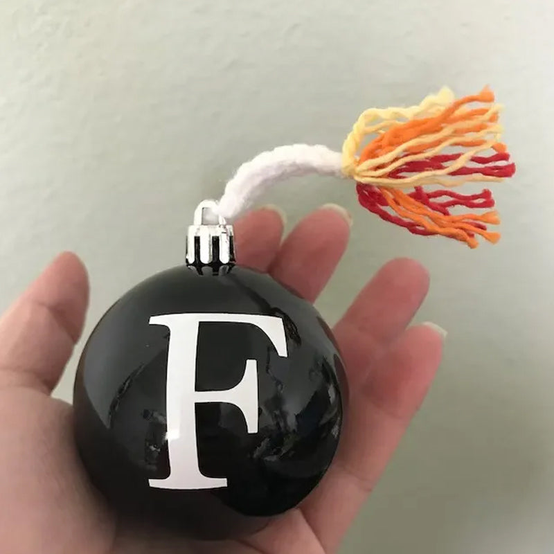 Funny F-Bomb Christmas Ornament