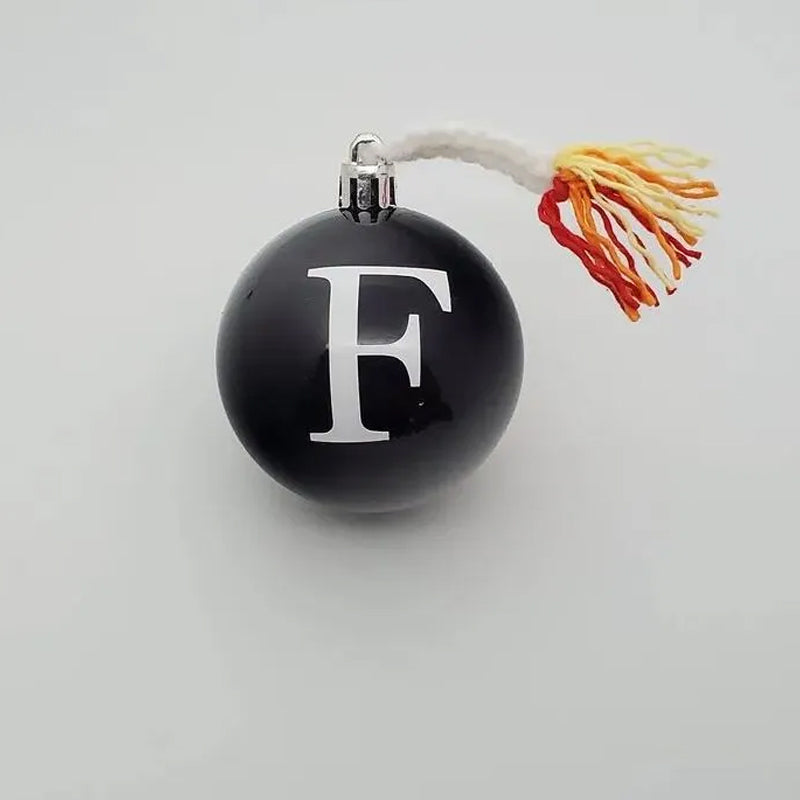 Funny F-Bomb Christmas Ornament