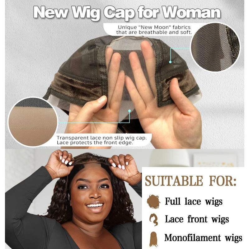 Wig Cap with Grip Band for Keeping Wigs in Place