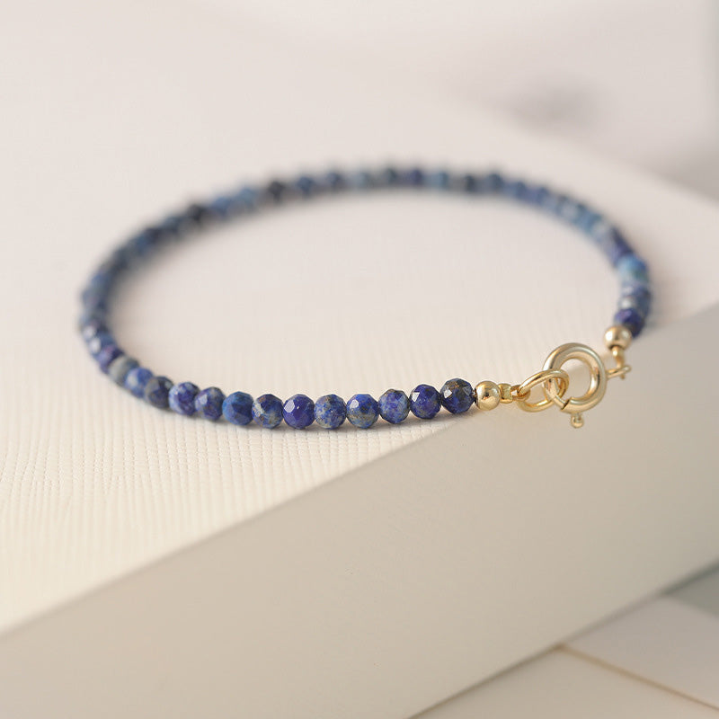 Blue Crystal Dainty Bracelet