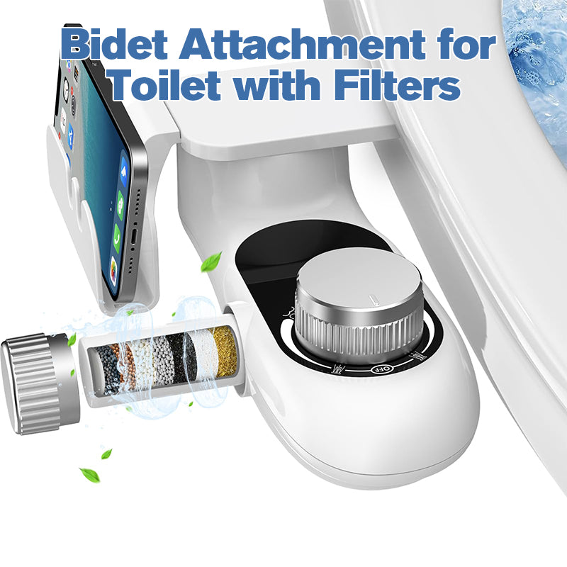 Bidet Attachment for Toilet with Filters