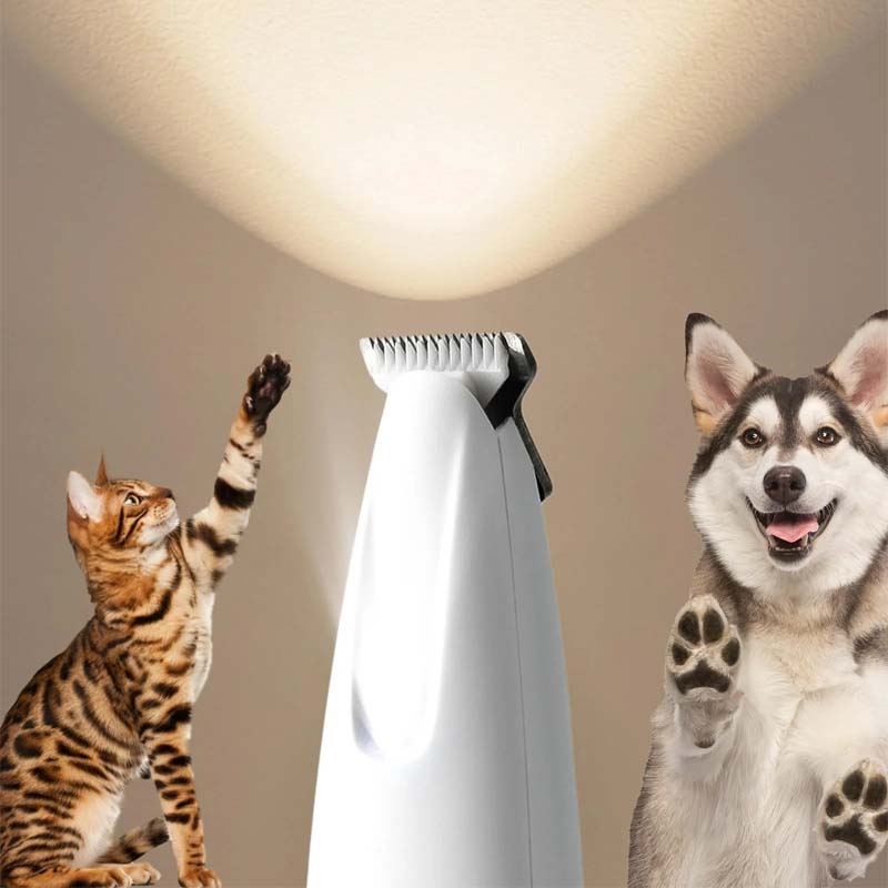 Pet Hair Trimmer With Led Light Set