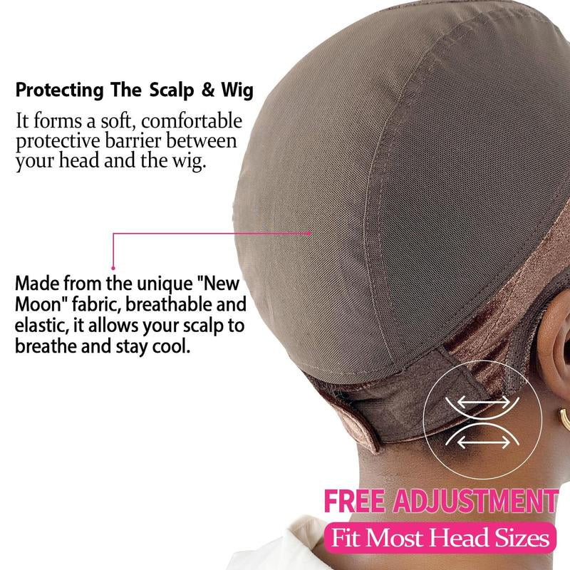 Wig Cap with Grip Band for Keeping Wigs in Place