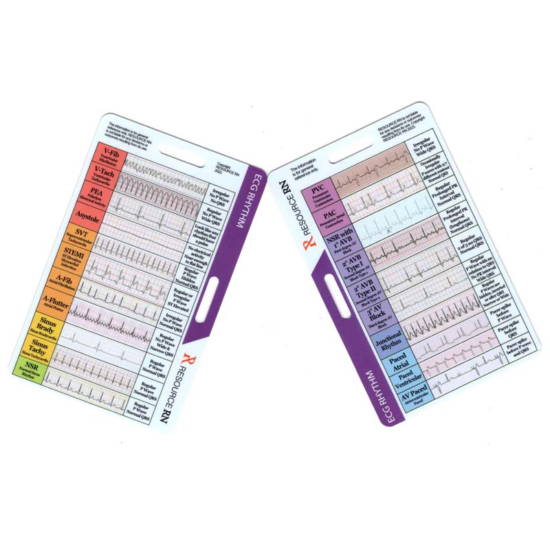 ECG/EKG Rhythm Pocket Card