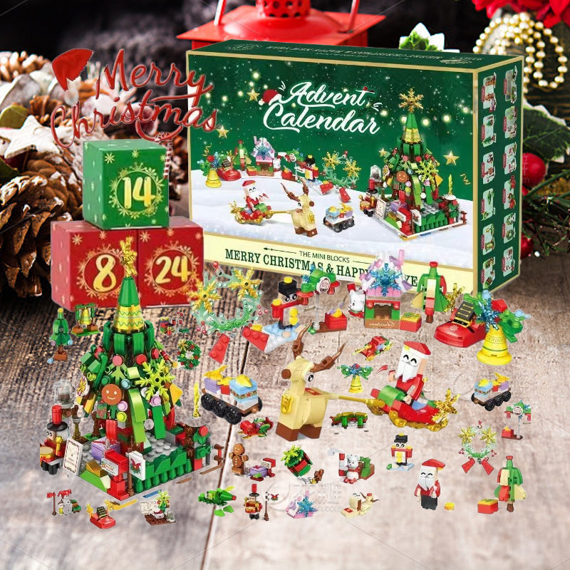 New Advent Calendar Children's Christmas Building Blocks