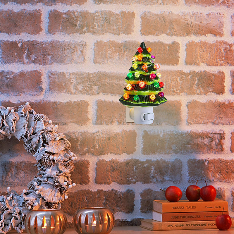 Ceramic Christmas Tree Night Light