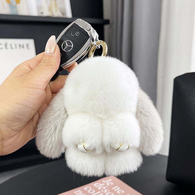 Handmade Soft Bunny PomPom Charms